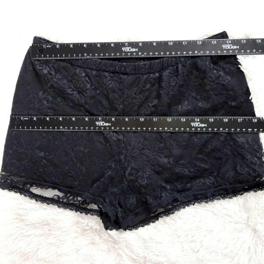 Spirit Halloween Black Lace Pajama Sleep Shorts Adult‎ Large - Picture 3 of 6